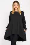 Bluza neagra in forma de A