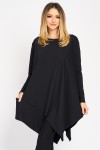 Bluză Endless cu buzunar lateral, neagră