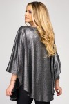 Bluza cu manseta din lurex gri