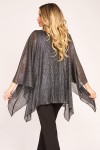 Bluza din lurex creponat cu reflexii 