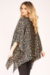 Bluza cu maneca clopot din satin cu flori colorate mici 
