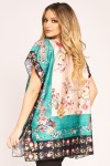 Bluza cu imprimeu de inspiratie japoneza 