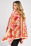 Bluza din satin cu imprimeu oriental