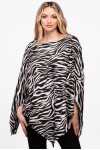 Bluza romb din satin zebra
