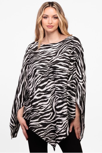 Bluza romb din satin zebra