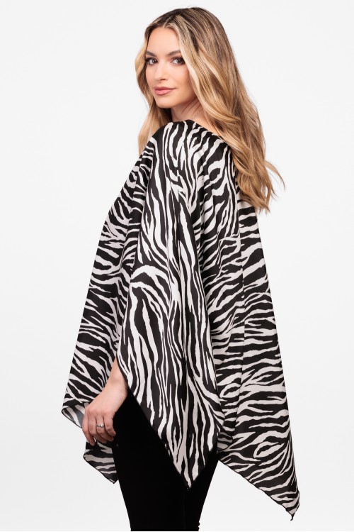 Bluza romb din satin zebra