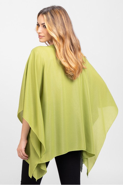 Bluza din voal peliculizat verde lime