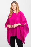 Bluza din voal peliculizat roz fuchsia 
