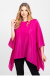 Bluza din voal peliculizat roz fuchsia 