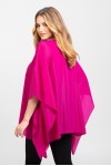 Bluza din voal peliculizat roz fuchsia 