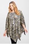Bluza cu maneca clopot din satin print zebra