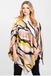 Bluza romb din satin print abstract