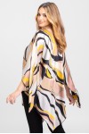Bluza romb din satin print abstract