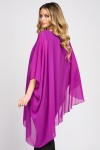 Bluza asimetrica din voal violet