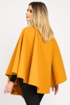 Poncho cu fundă, galben muștar