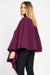 Poncho cu fundă, mov prună