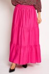 Fusta lunga din vascoza fuchsia