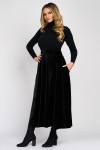 Fusta clos din catifea neagra