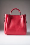 Geanta ARIA din piele naturala cherry