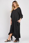 Rochie din satin negru