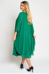 Rochie lunga din voal verde
