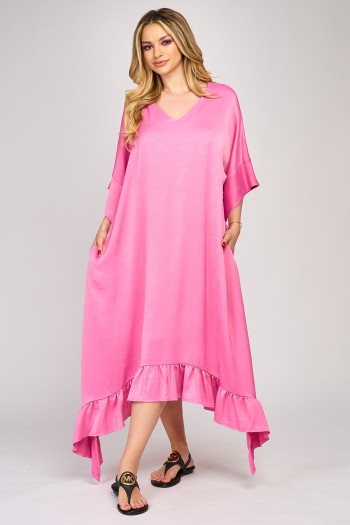 Rochie din satin baby pink