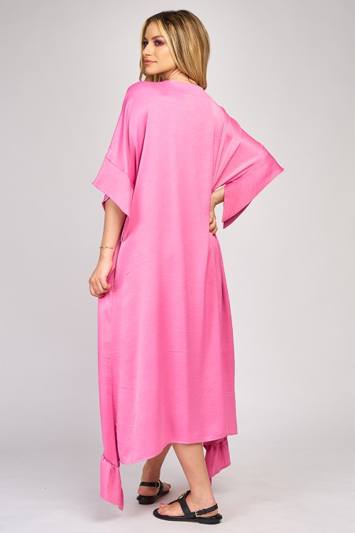 Rochie din satin baby pink