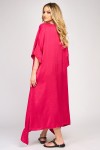 Rochie din satin magenta
