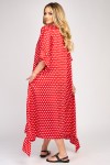 Rochie din satin cu buline