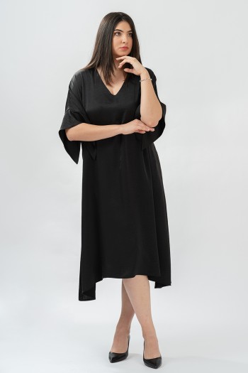 Rochie din satin neagra