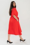 Rochie din crep corai 