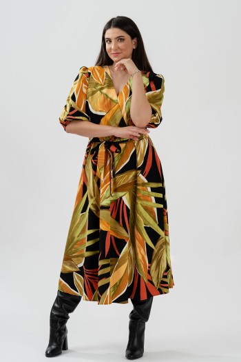 Rochie cu decolteu in v safari