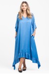 Rochie din satin baby blue 